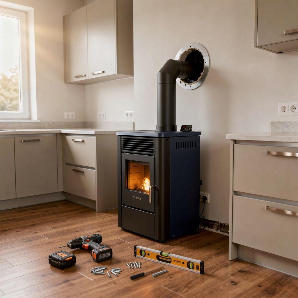 Pelletofen Installation – SCHENGER GmbH
